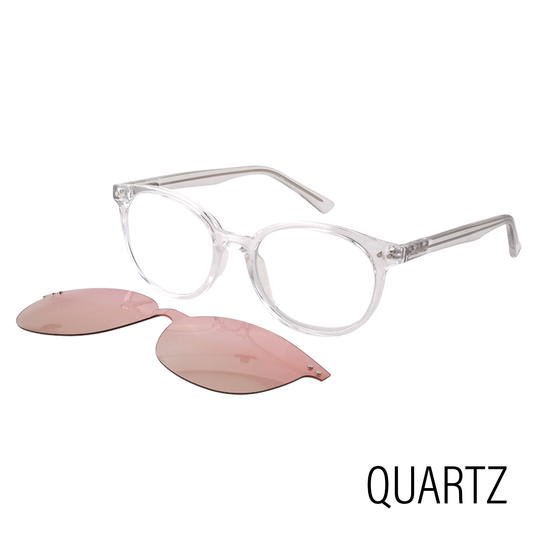 Carmel Quartz Anti Blue Light Glasses with Magnetic Detachable Polarized Shades