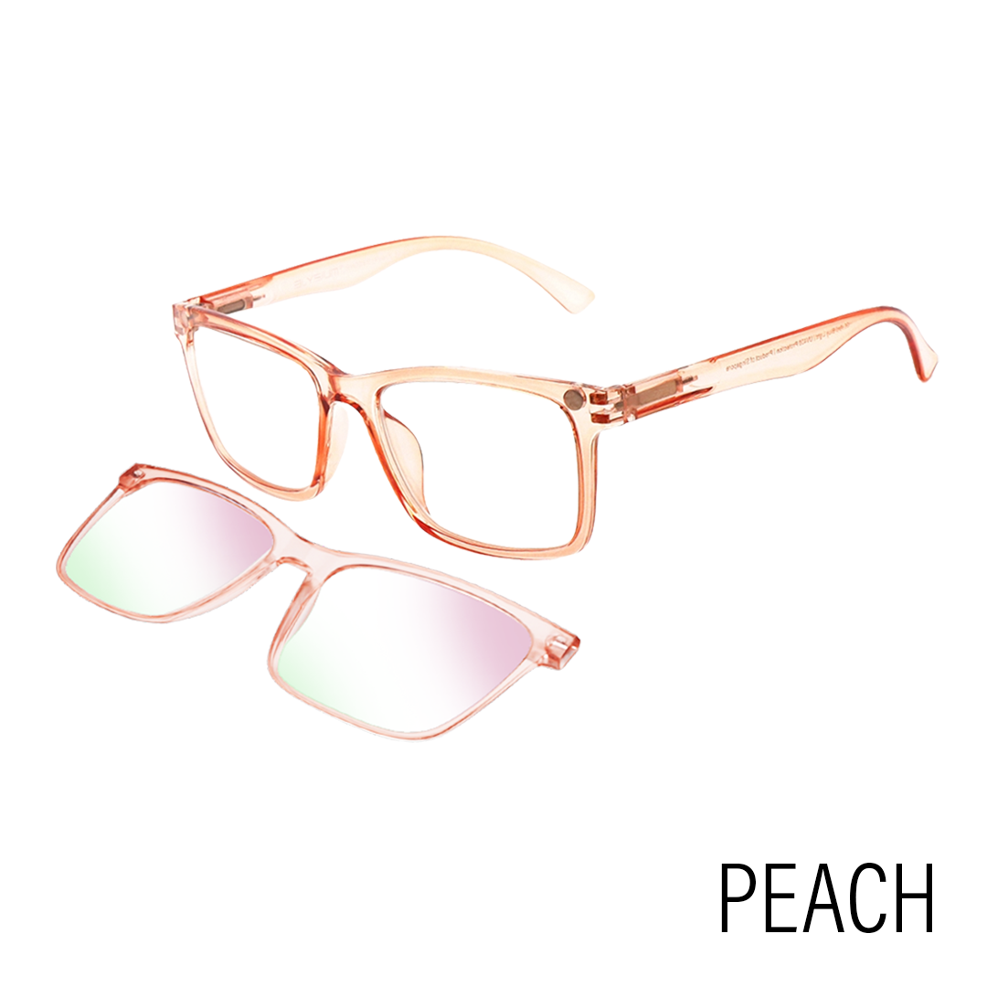 Rhodes Anti Blue Light Glasses with Magnetic Detachable Polarized Shades